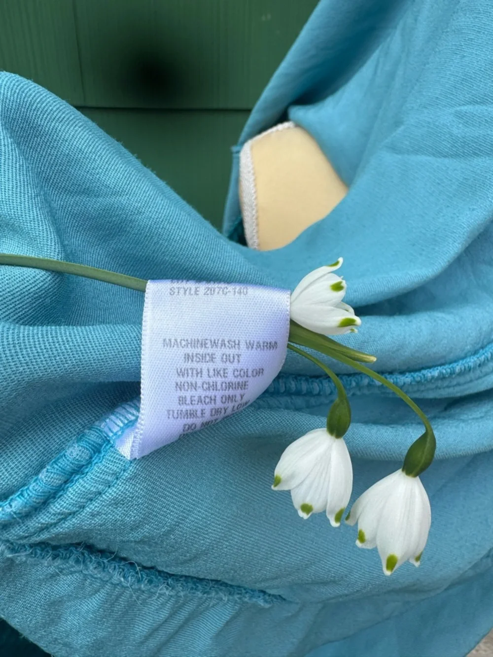 CP Shades Velvet Teal V-Neck Tunic Top - Picture 12 of 12